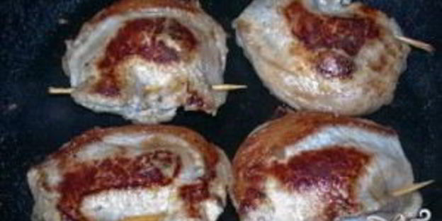 шницель с грибами