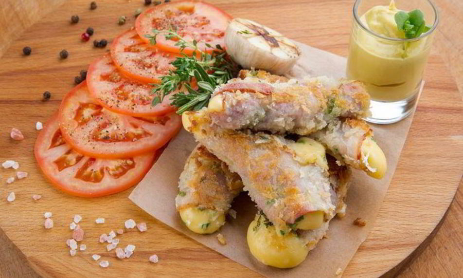Рецепт шницеля с сыром в беконе