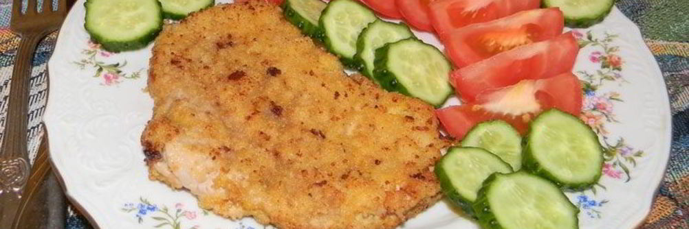 Шницель в панировке