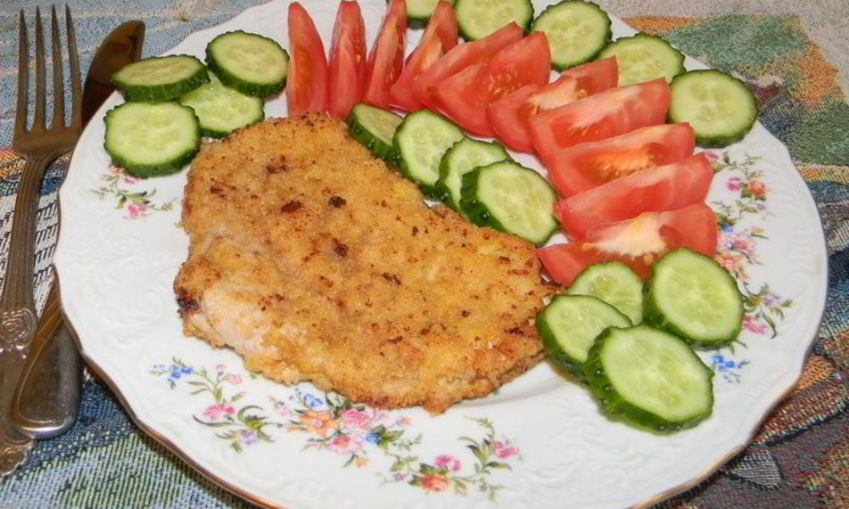 Рецепт шницеля в панировке