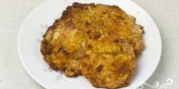 шницель в сухарях