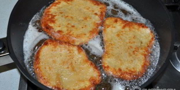 шницели по-венски из филе индейки