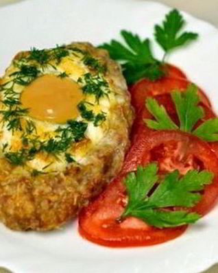 Шницели с сыром и яйцом