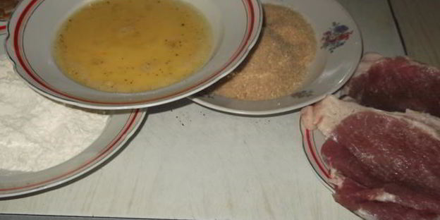 свиной шницель по-венски