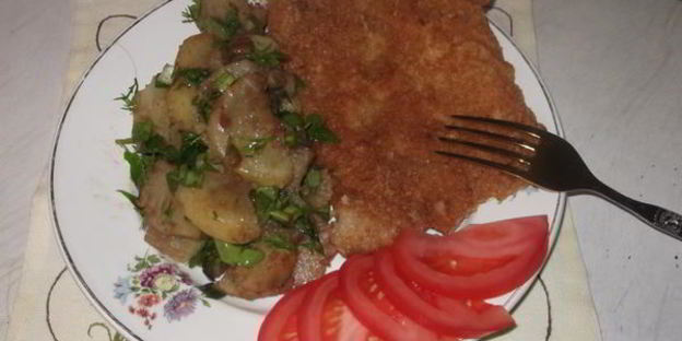 свиной шницель по-венски