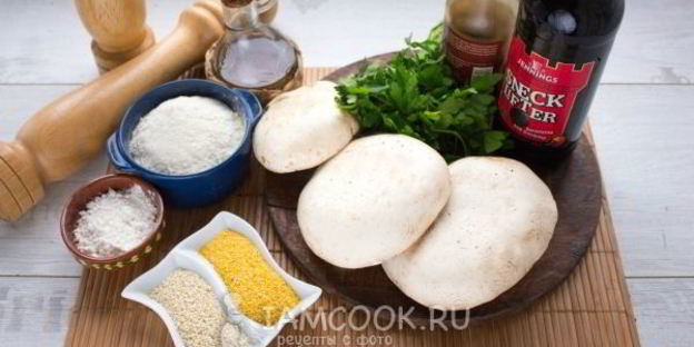 вегетарианский грибной шницель