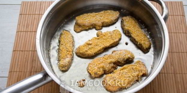 вегетарианский грибной шницель