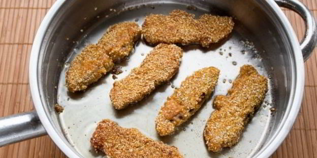 вегетарианский грибной шницель