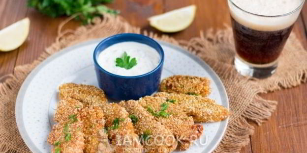 вегетарианский грибной шницель