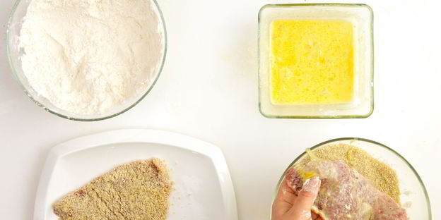 венский шницель на растительном масле