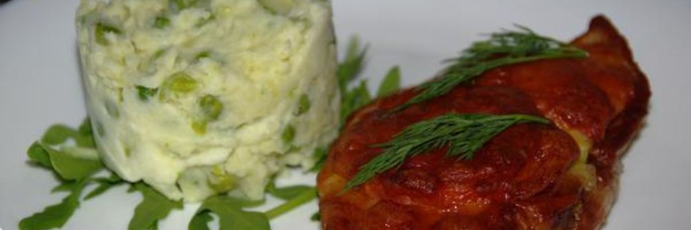 Запеченный свиной шницель