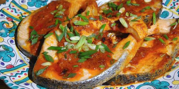 пряные стейки из семги