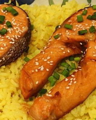 Стейк из форели в духовке