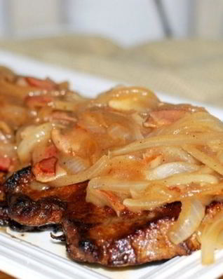 Стейк из говяжьей печени