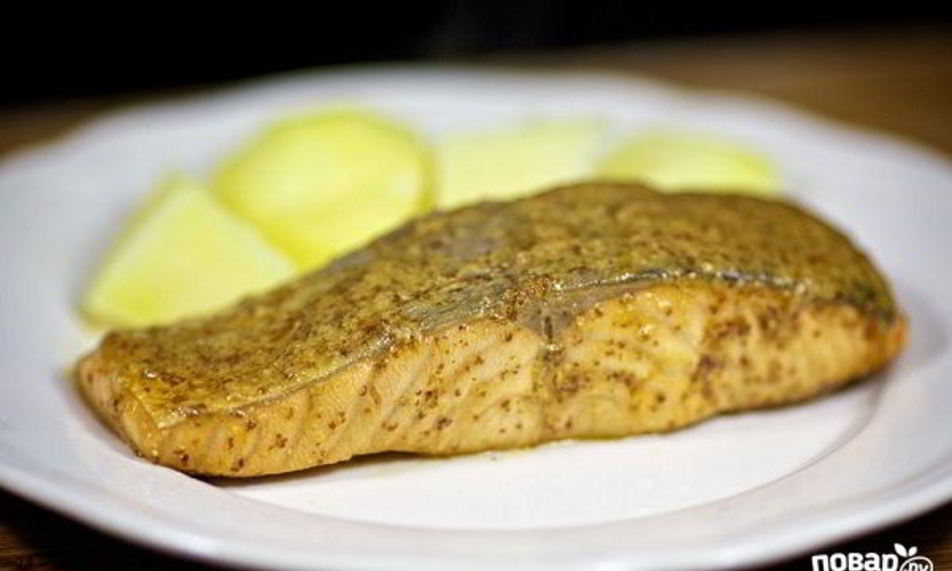 Рецепт стейка лосося в духовке