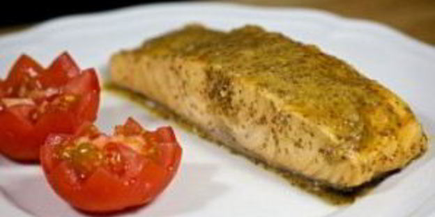 стейк лосося в духовке