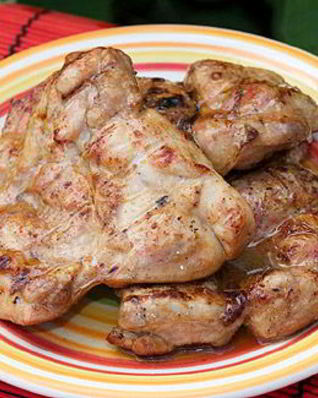 Стейк Паргит в соево-медовом соусе