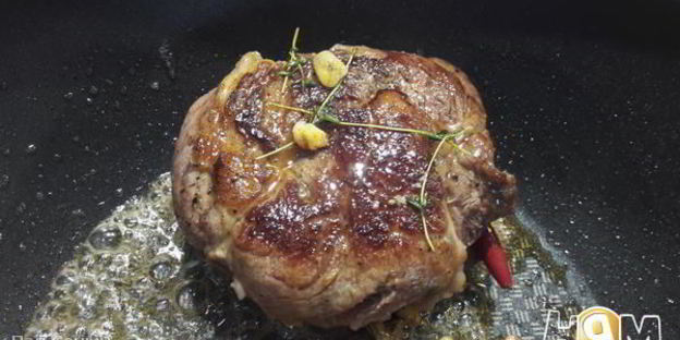 стейк рибай с прожаркой medium rare