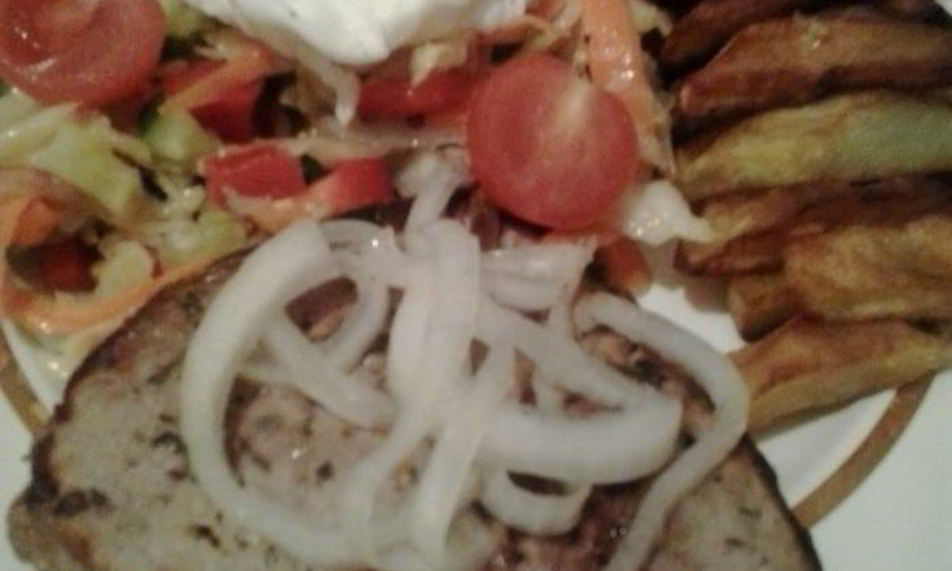 Рецепт стейка с салатом ужин для любимого