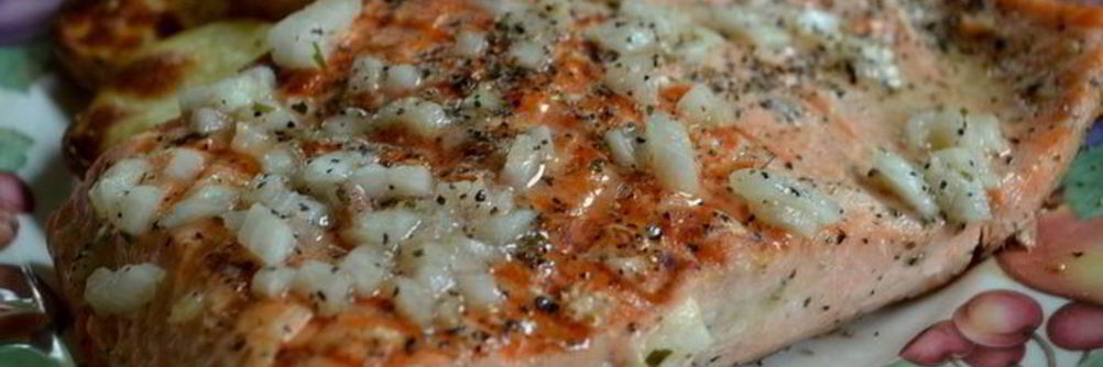 Стейк семги на вермут-маринаде