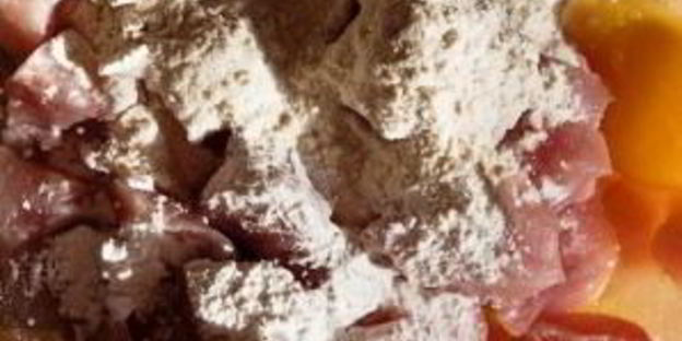 стеклянная лапша с индейкой и шпинатом