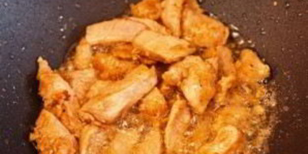 стеклянная лапша с индейкой и шпинатом