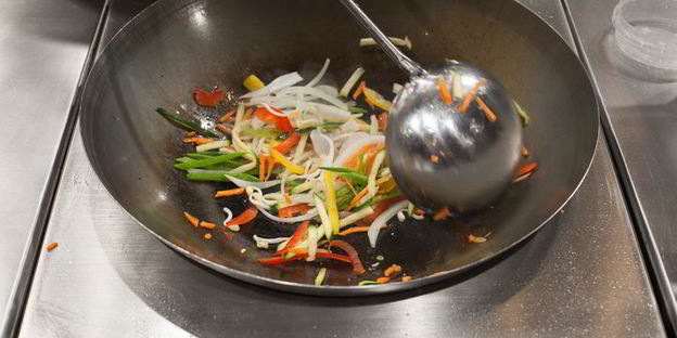 стеклянная лапша с креветками