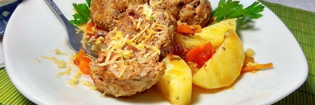 Мясные тефтели в овощном соусе