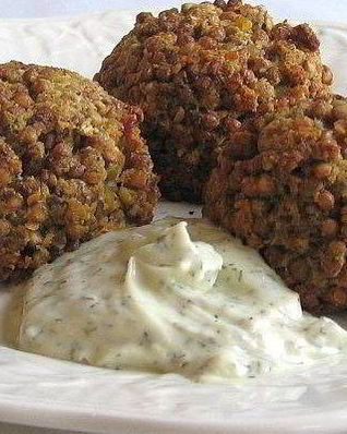 Постные гречневые тефтели с грибами