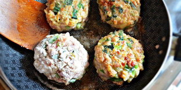 тефтели из индейки с черемшой