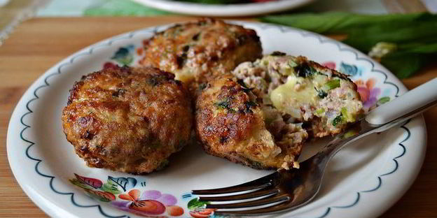 тефтели из индейки с черемшой