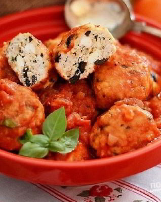 Тефтели из индейки с оливками