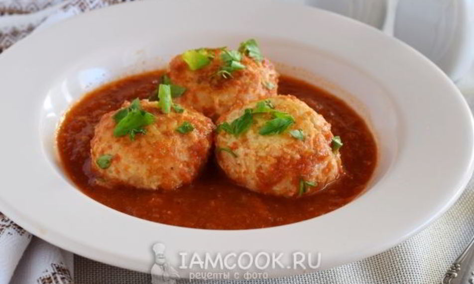 Рецепт тефтелей из куриного фарша с подливкой