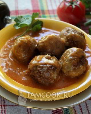 Тефтели с гречкой и фаршем