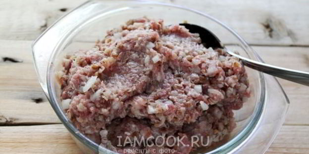 тефтели с гречкой и фаршем