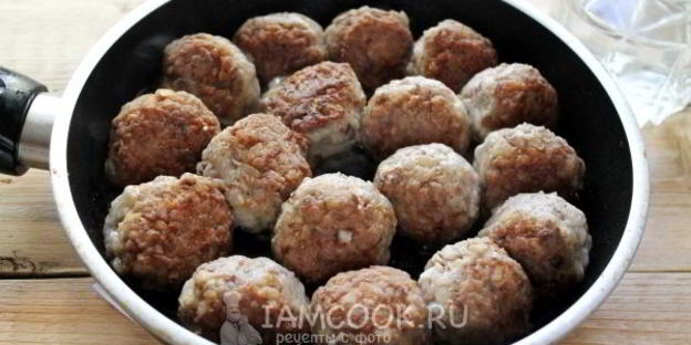 тефтели с гречкой и фаршем
