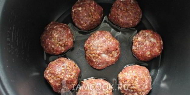 тефтели с гречкой в мультиварке