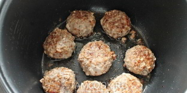 тефтели с гречкой в мультиварке