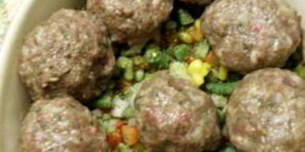 тефтели с овощами в сливках