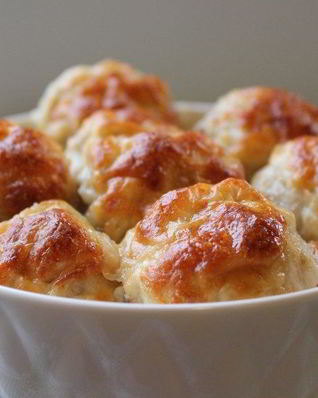 Тефтели в слоеном тесте