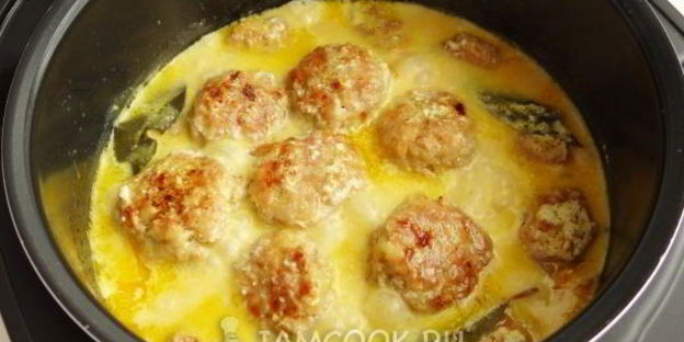 тефтели в сметанном соусе в мультиварке