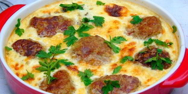 тефтели в сырно-сливочном соусе