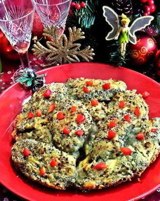 Творожные ньокки со шпинатом, запеченные под сыром