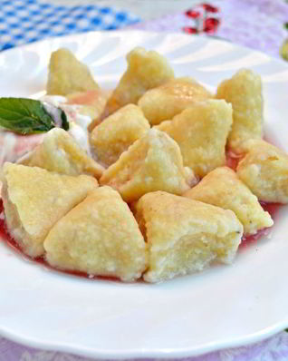 Вареники ленивые с овсяными хлопьями и лимонной цедрой