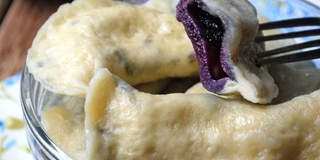 вареники с черникой на кефире