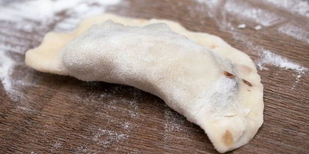 вареники с гречкой и грибами