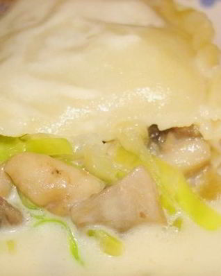 Вареники с капустой и грибами