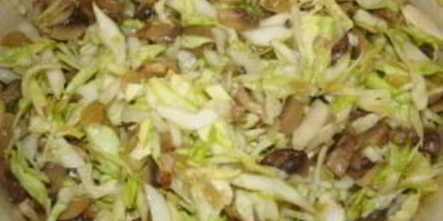 вареники с капустой и грибами