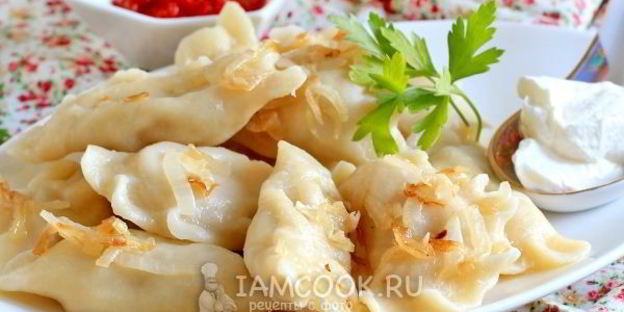 вареники с капустой и мясом