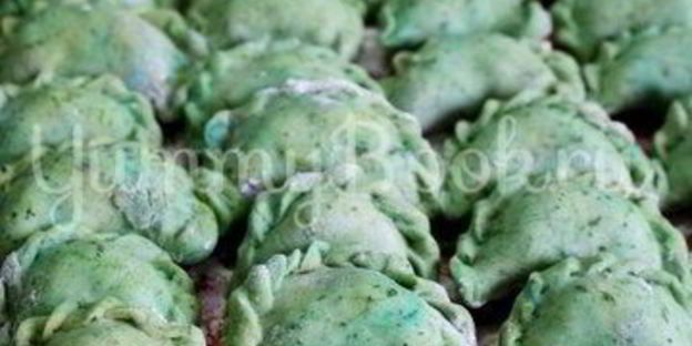 вареники с картофелем и шпинатом